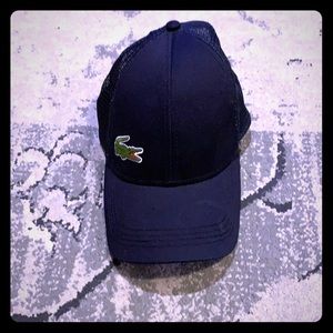 Men’s Lacoste Navy adjustable hat. Worn Twice